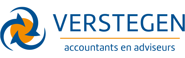 Logo Verstegen accountants en belastingadviseurs, met link naar website